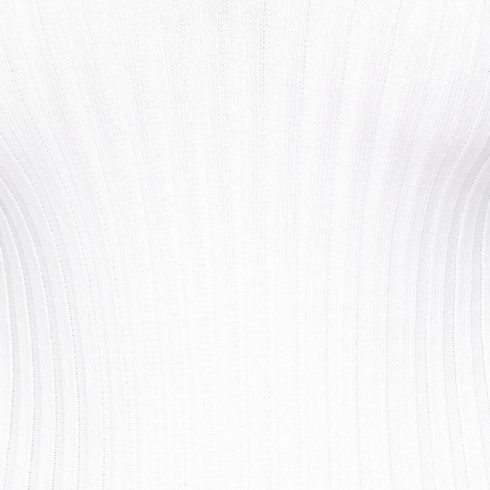 White Ribbed Bodysuit - Picture 8 of 8